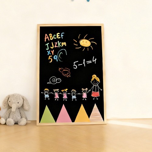 Wooden children art whiteboard - wooden,