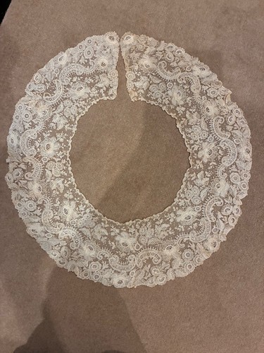 Antique lace collar brussels - collar,