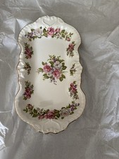 James Kent Old Foley Harmony Rose Celery Dish