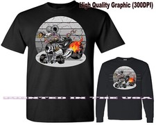 Digirods XRod Rat Rod Racer Rat Race Extreme Hot Rod Cartoon Car T Shirt