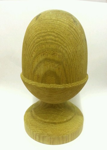 Treated wooden acorn - 2x,