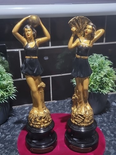 Vintage art deco spelter - art,
