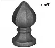 New Fence Post Top Cap Wrought Iron Gates Railings Metal Weldable 2" Inch 50mm