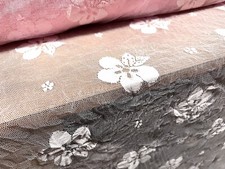Sheer mesh lace fabric with