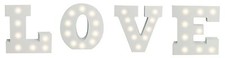 White Light Up Letter Wooden