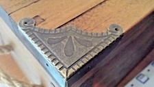 Pack 4 Metal Corners Antique Bronze Finish 48mm table corner repair cover C104