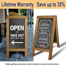 Large Double Sided Wooden A