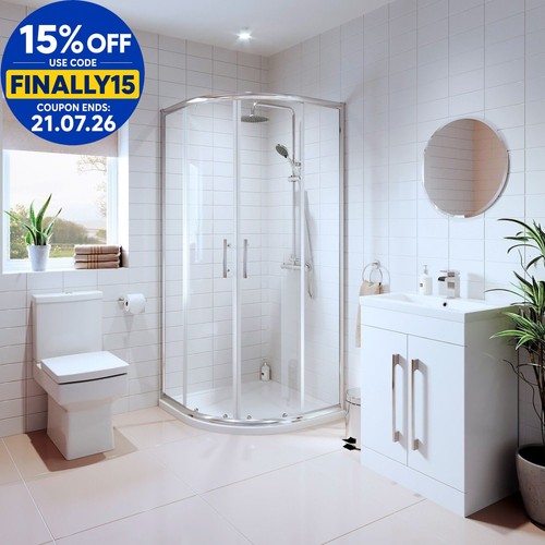 Bathroom suite quadrant - suite,
