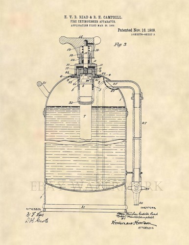 Antique fire extinguisher - fire,