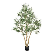 VEVOR 180cm Artificial Olive Tree Tall Fake Plant with Pot for Home Office
