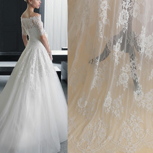 Meters chantilly lace fabric - meters,