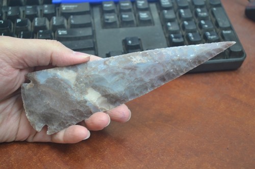 Agate stone spearhead - stone,