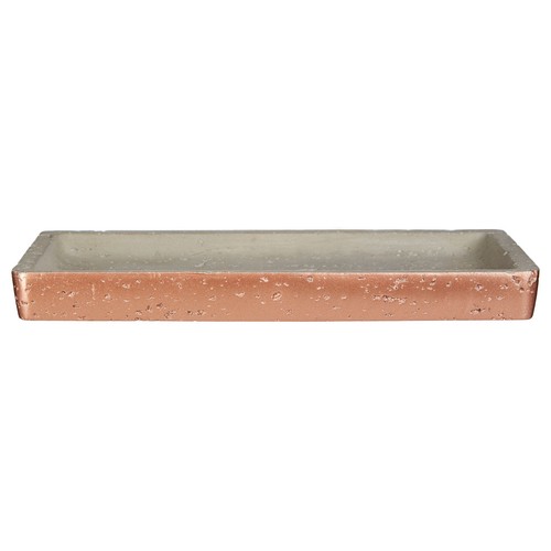 Neptune grey copper 25x14cm - grey,
