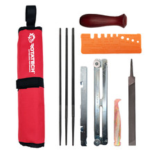Rotatech Chainsaw Chain Sharpening File Kit with 4.0mm, 4.8mm & 5.5mm Files
