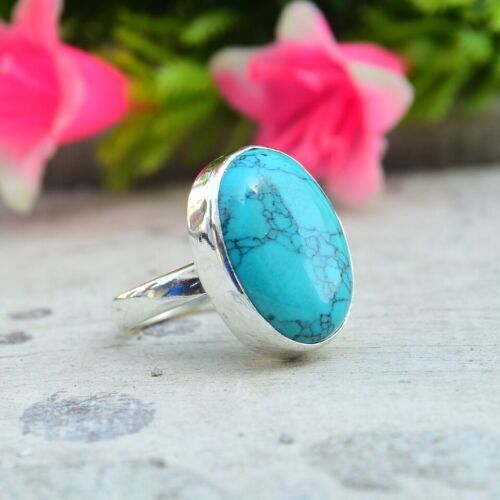 Turquoise ring 925 sterling - turquoise,
