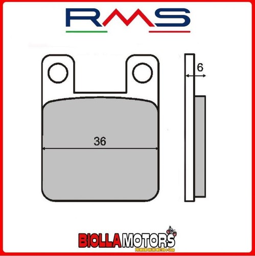 225100080 front rms brake - 225100080, pads