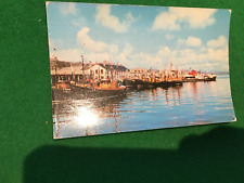 SHETLAND  VINTAGE  POSTCARD  - FISHING BOATS