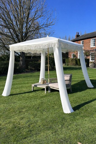 Antique white gazebo marquee - antique,