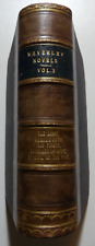 Walter Scott 1892 1/4 Leather & 5 Waverley Novels in 1 Peveril of The Peak VGC