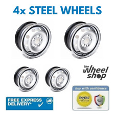 4 WINTER STEEL SILVER WHEELS RIMS COMPATIBLE WITH VAUXHALL VIVARO (2002-2014)