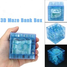 3D Cube puzzle money maze bank