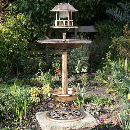 Garden bird bath - garden,