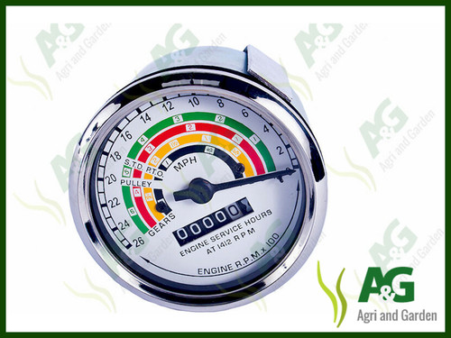 Tachometer clock suits fordson - tachometer,