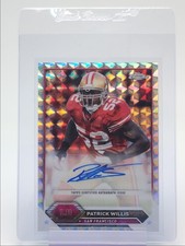 PATRICK WILLIS 2023 TOPPS CHROME COMPOSITE V GEOMETRIC AUTO Q4561