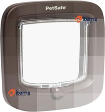PetSafe Manual-Locking Cat Flap with Easy Install, Brown Up To 7 kg