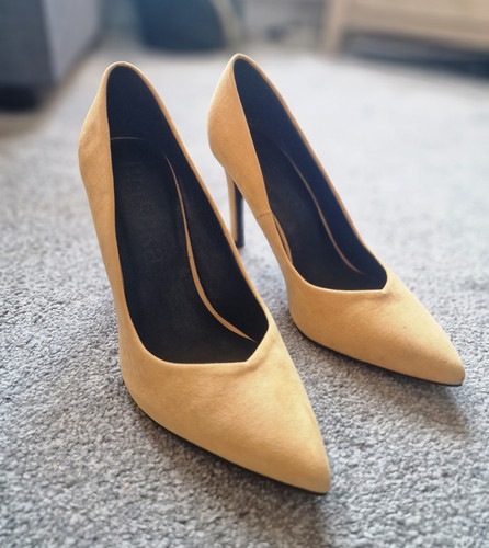 Bershka mustard yellow - mustard, faux