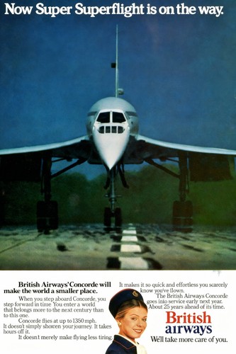 British airways concorde - airways, retro