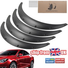 4x Universal Car Tires Fender Flares Over Wide Body Wheel Arches Flexible Kit.