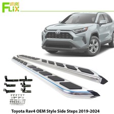 Monsoon 2Pcs OEM Style Side Steps Running Boards Pair for Toyota RAV4 2019-2024