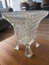 Antique Pressed Glass Flower