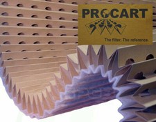 0.5 x9m Paint Spray Booth Concertina High Efficiency Backed Cardboard Filters x2