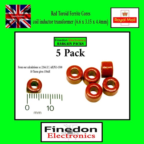Red toroid ferrite - 5,