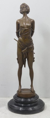 Art deco bronze - erotic, lady