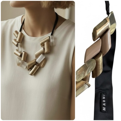 Marni black and gold statement - and,