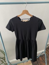 ASOS Black Tshirt Style Skater Dress - Size 10