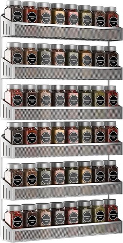 Wall mounted metal - spice, rack