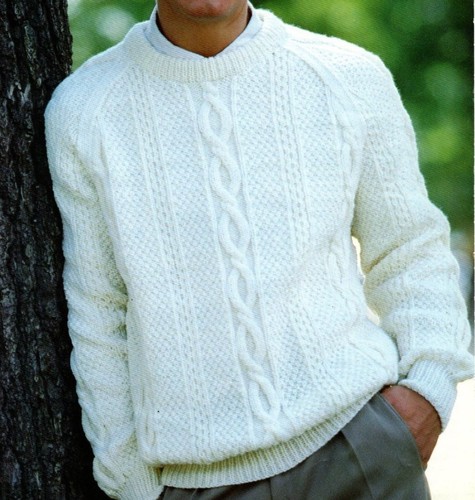 289 mans aran crewneck - #289,