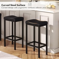 Bar Stools Set of 2 Breakfast Bar Stool Kitchen Stools Bar Chair 42 x 30 x 63 cm