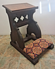 Antique Victorian Oak Prayer