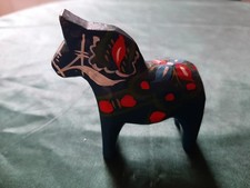 Vintage Small Swedish Carved Wooden Horse