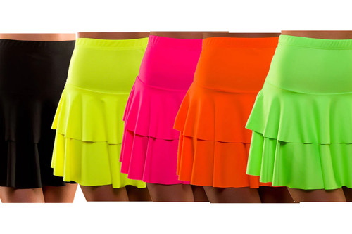 80s retro neon skirt - neon, ra