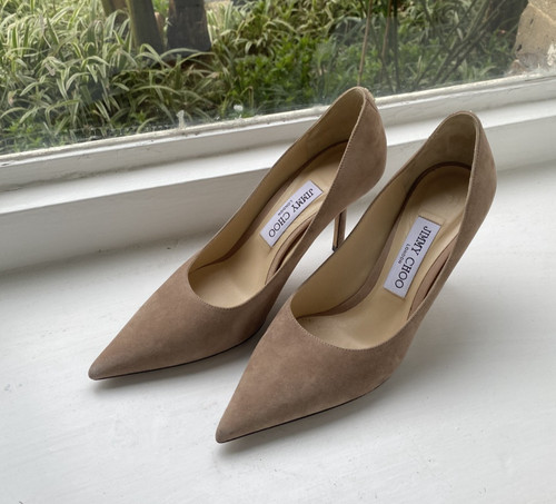 Jimmy choo beige nude suede - beige,
