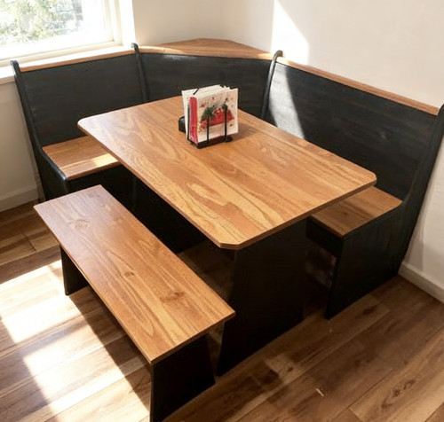 Corner breakfast nook - breakfast, dining