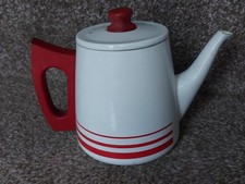 Vintage Sona Coffee Pot In Rare White And Red Colour