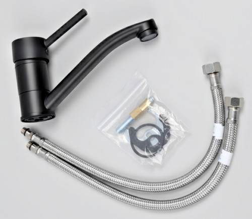 Caravan mixer tap matt black - mixer,