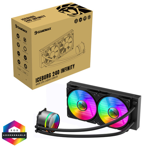 Gamemax iceburg 240mm black - iceburg,
